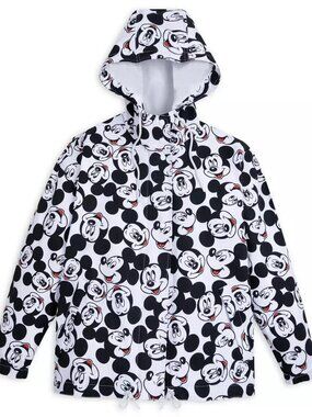 Disney Mickey Mouse Canvas Raincoat Size Medium